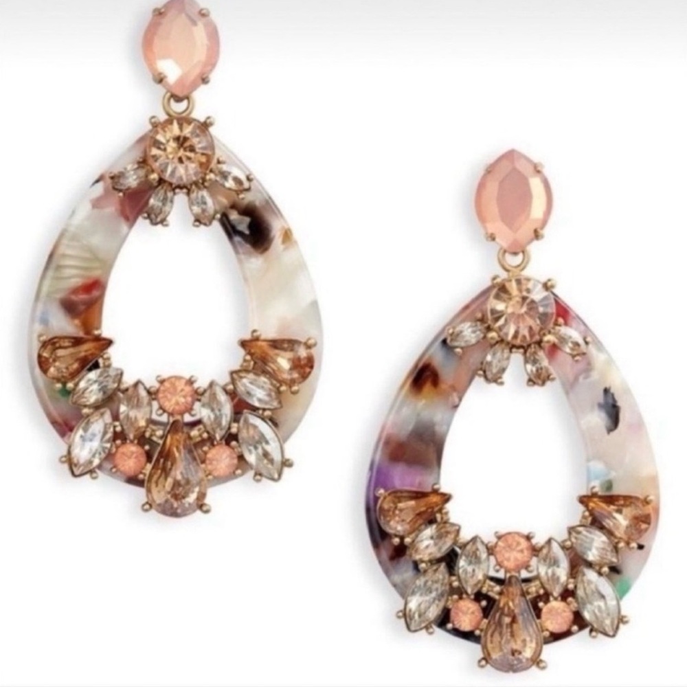 Stella & Dot Dew Drop Elegant Multi-Color Teardrop Earrings